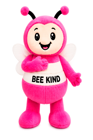 Bee Kind character representing kindness for children